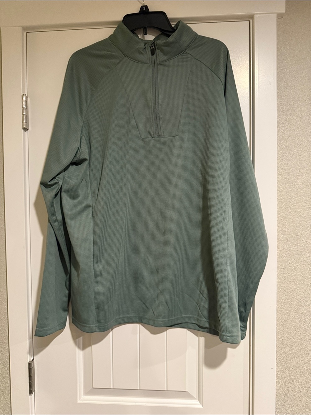 Light Sage Green Quarter-Zip Pullover
